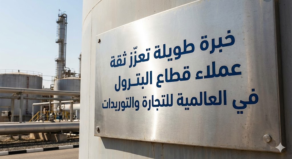 خبرة طويلة تعزّز ثقة عملاء قطاع البترول في العالمية للتجارة والتوريدات